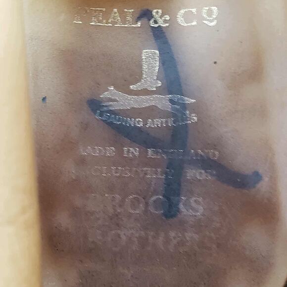 Peal & Co x Brooks Brothers Suede Chukka Boots Wingtip Mens Size 11 D Brown - Picture 10 of 11